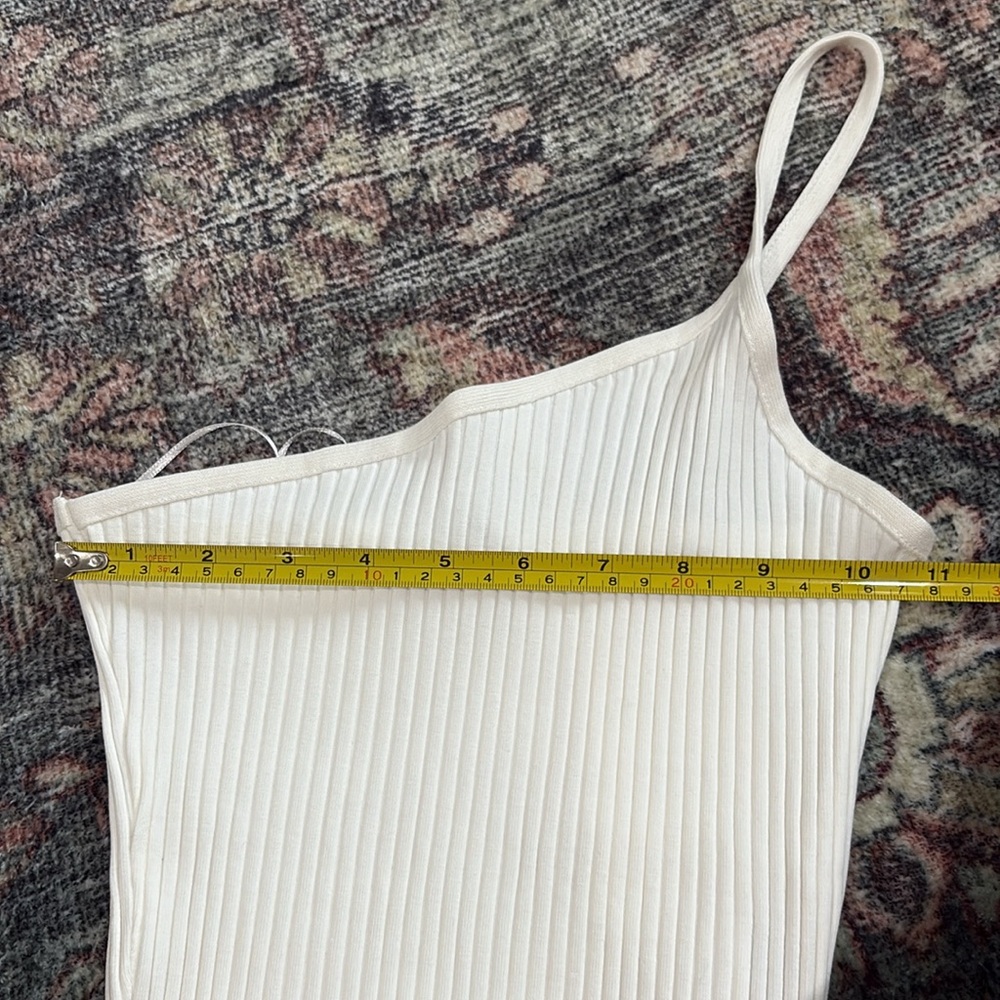 Zara | Ribbed Asymmetrical Top | Small - Picture 7 of 8
